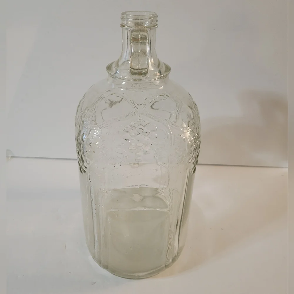 Antique 20s Ball Wine Jug Double Handle
